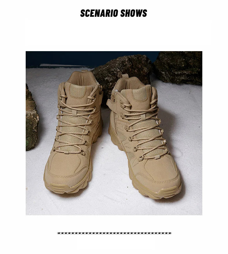 Men’s Tactical Combat Training Boots – Outdoor & Anti-Wear